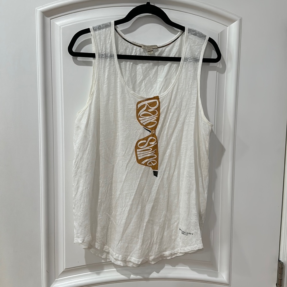 Burberry Brit Women's linen tank top size L